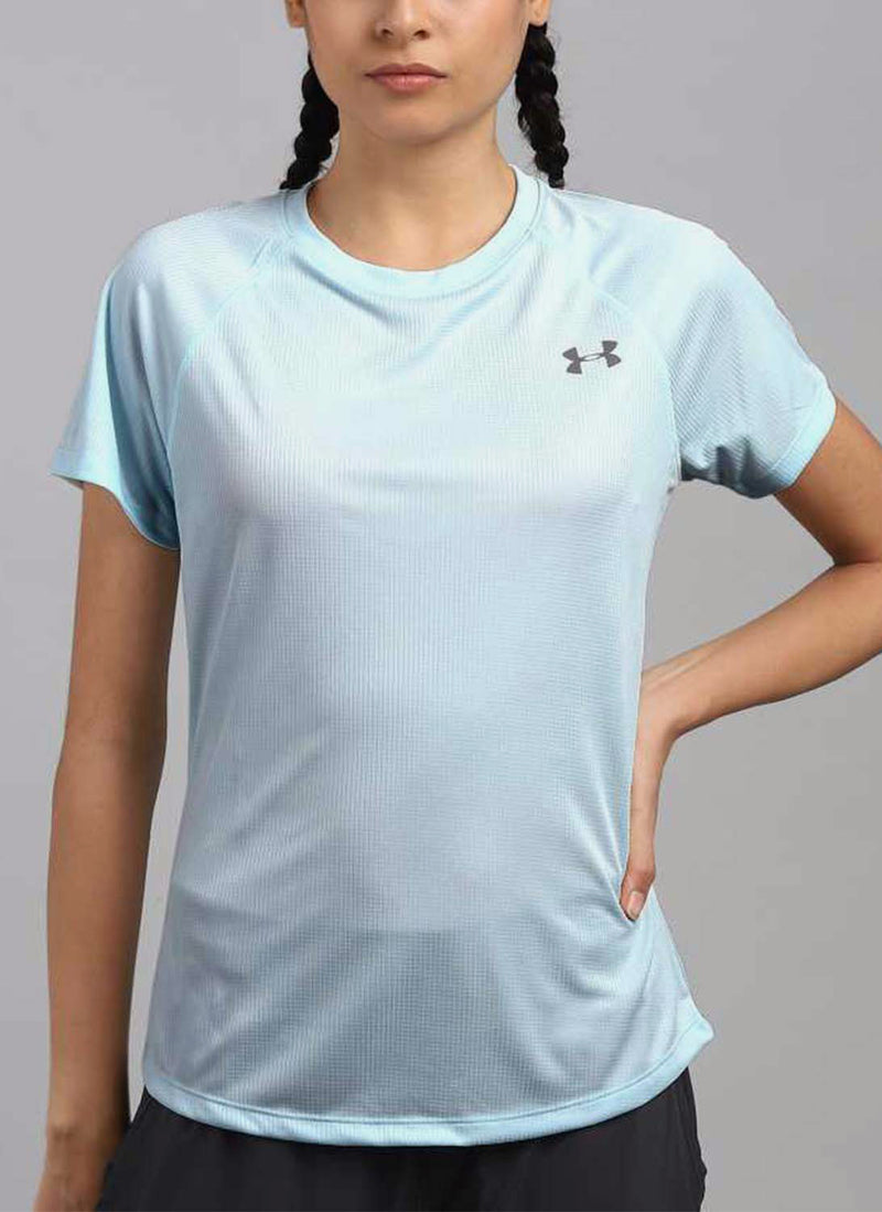 Under Armour - Tee-Shirt Speed Stride Short Sleeve - Blue - Femme