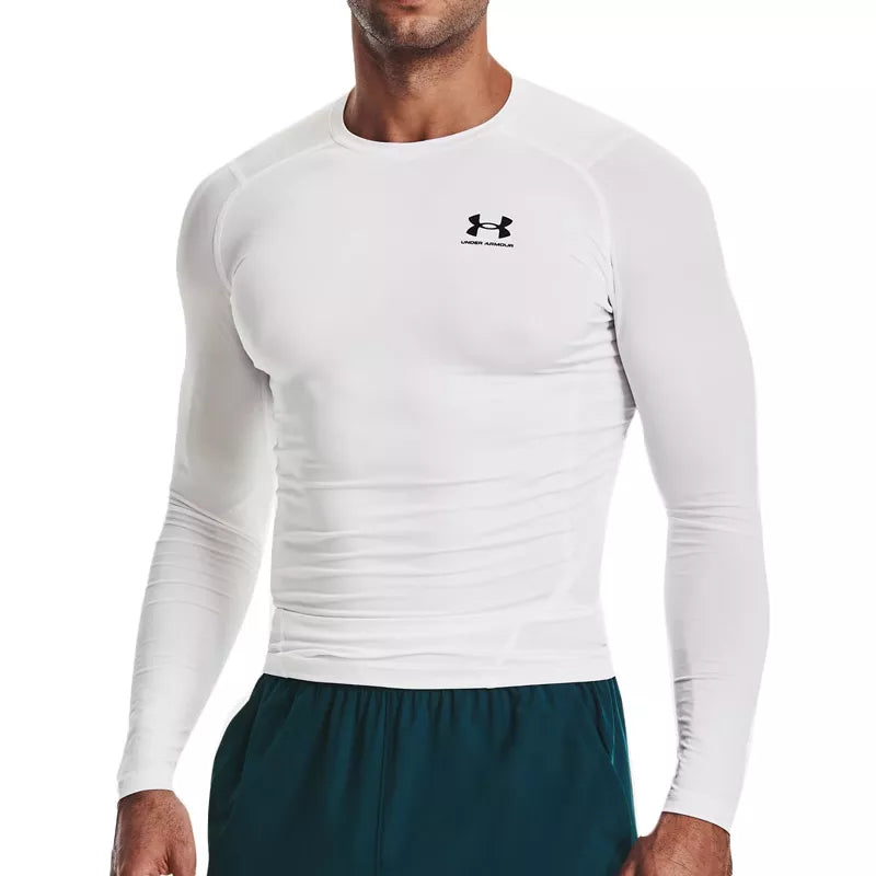 T-Shirt Hg Armour Comp Ls - Blanc - Homme