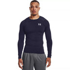 T-Shirt Hg Armour Comp Ls - Bleu Marine - Homme