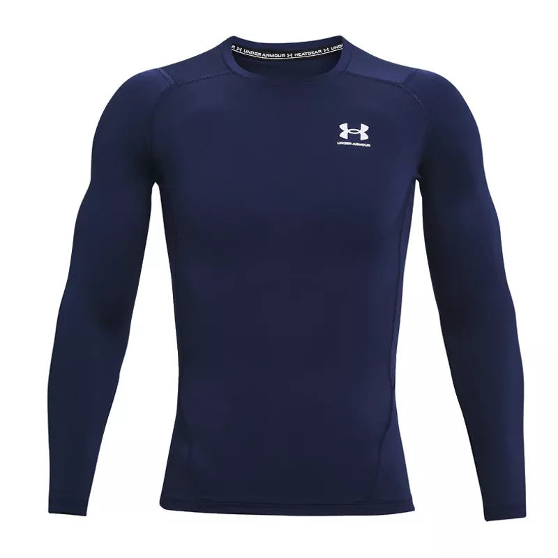 T-Shirt Hg Armour Comp Ls - Bleu Marine - Homme