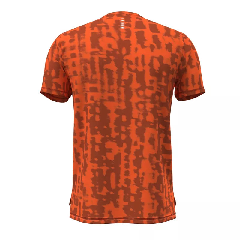 Tee Shirt Under Armour Launch Printed Ss - Orange - Homme