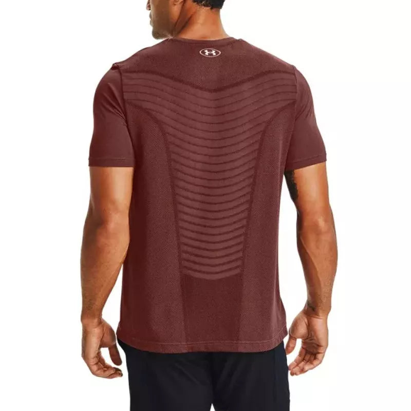 Seamless Wave T-Shirt - Rood - Heren