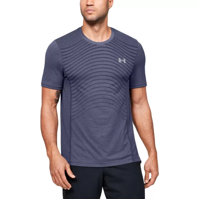 T-Shirt Seamless Wave - Blå - Herr