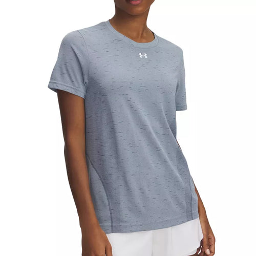 Vanish Seamless Loose Ss T-Shirt - Blue - Women
