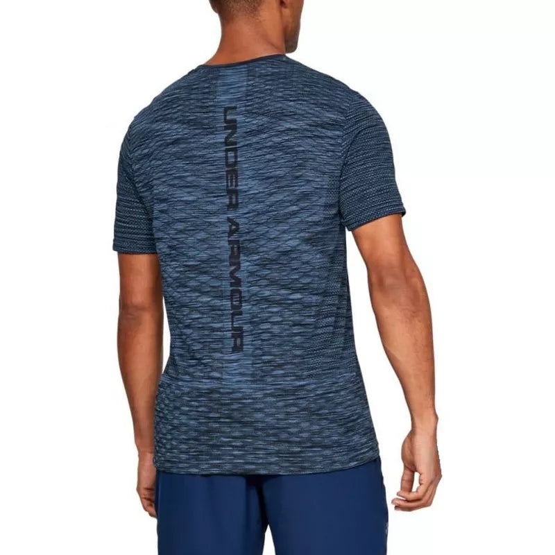 T-Shirt Vanish Seamless Ss Novelty - Bleu - Homme