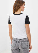 Vans - Tee-Shirt Vans Trangle Range Ringer - Black - Femme