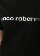 Rabanne - Tee Shirt Imprimé - Noir / Argent - Femme