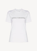 Rabanne - T-Shirt Imprimé - Blanc / Argent - Femme