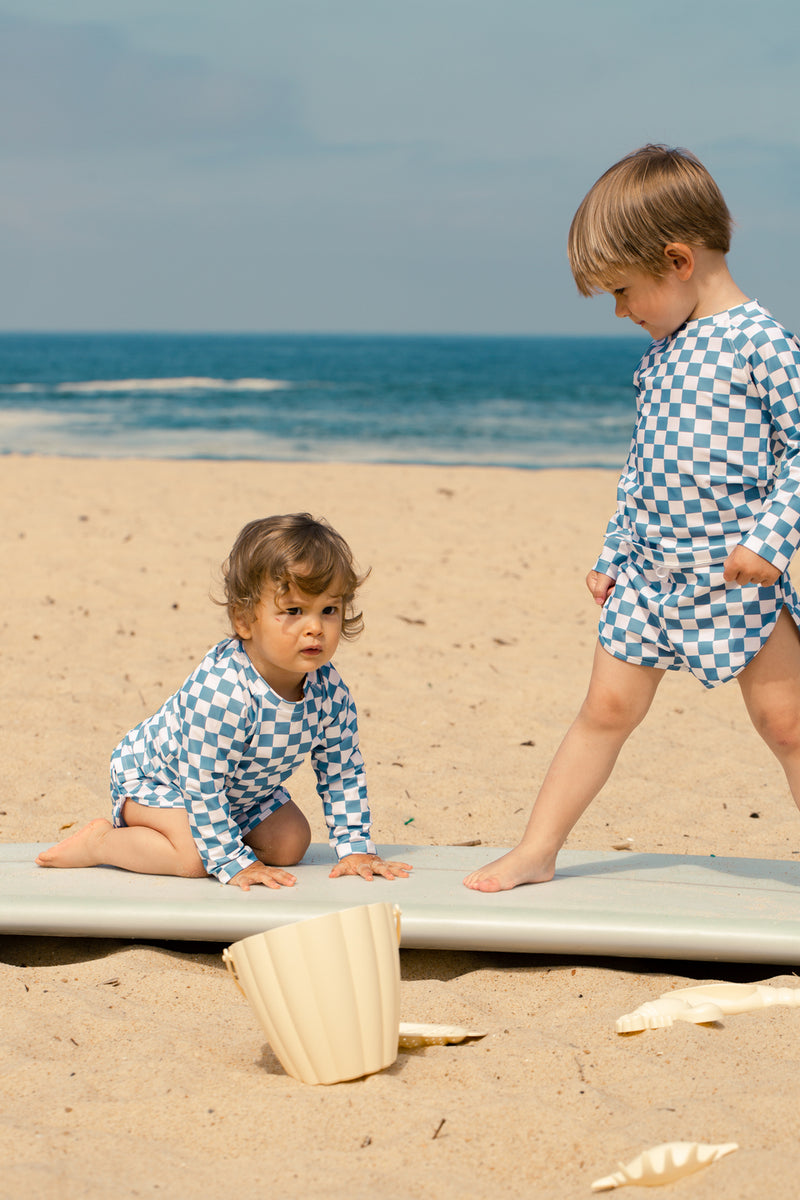 Tshirt De Bain Damier - Blue