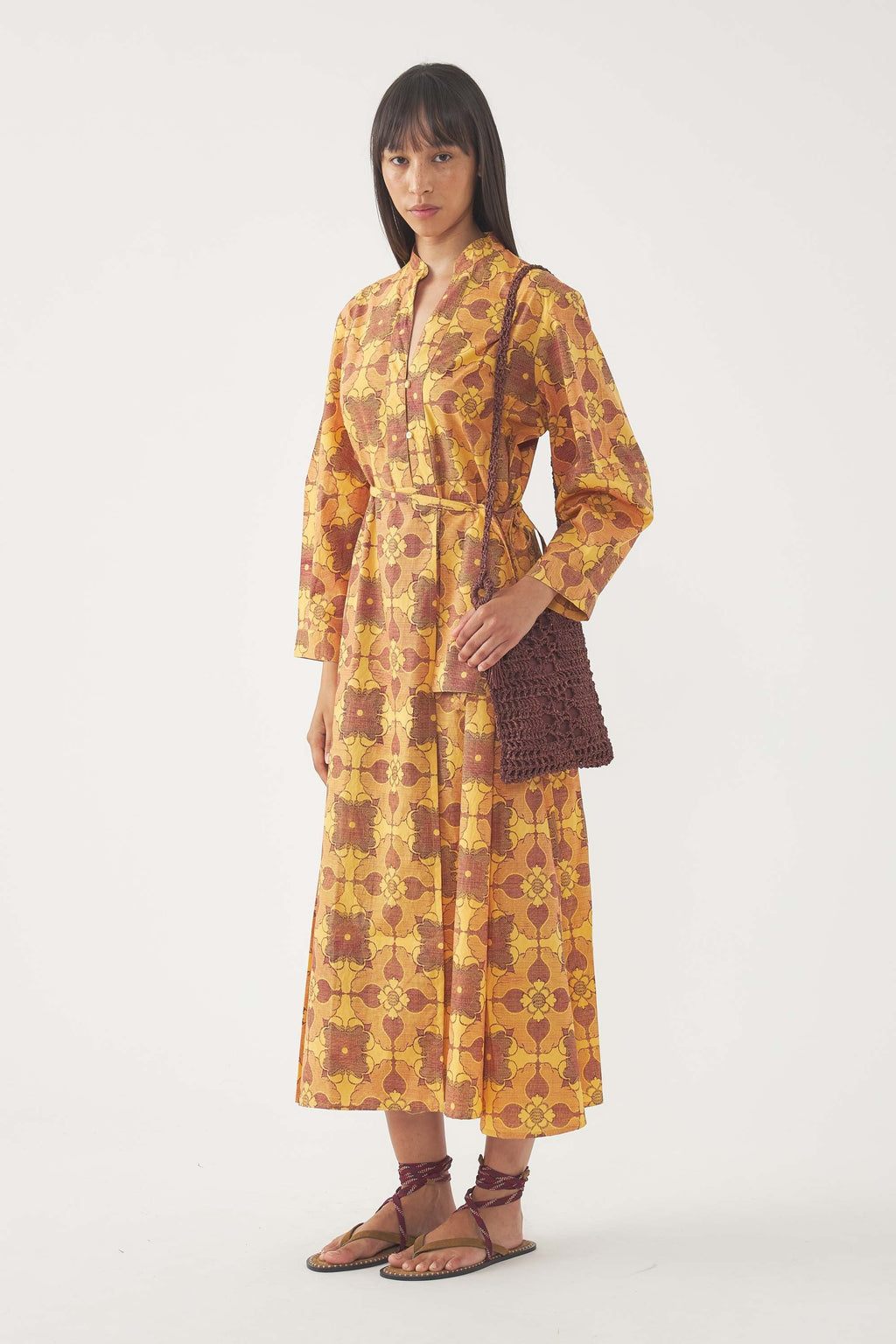 Robe Longue Tereza - Marron