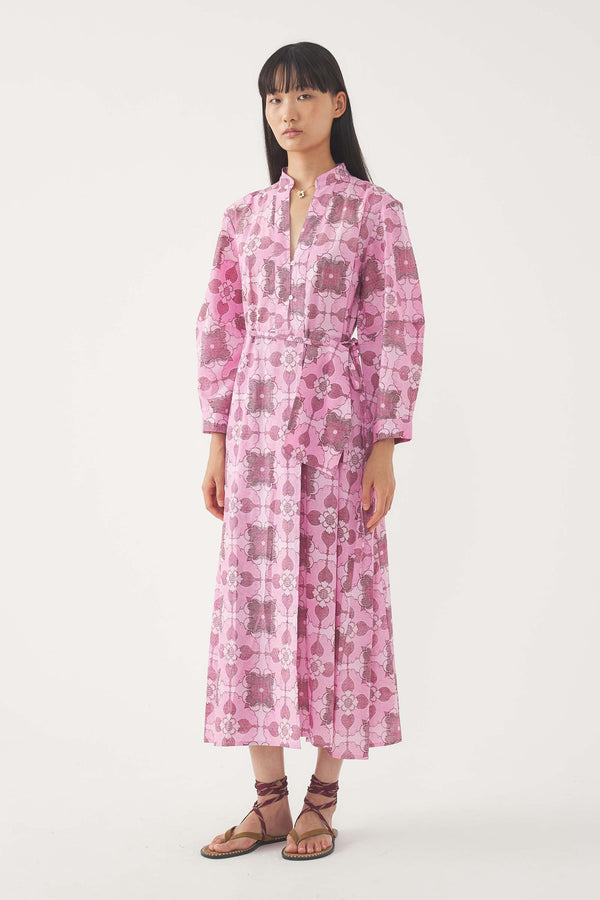 Robe Longue Tereza - Rose