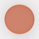 terracotta table d appoint orange en metal athena