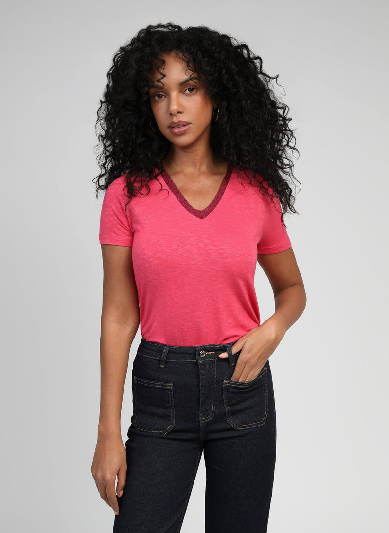 T-Shirt Terry Framboise