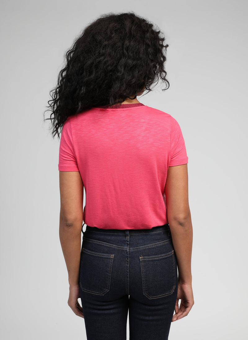 T-Shirt Terry Framboise