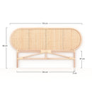 Tête de lit Navahino en rotin 140 cm