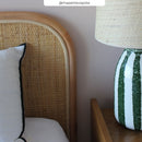 tete de lit 160 cm en rotin rdv deco