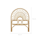 Tête de lit Bahia en rotin 90 cm