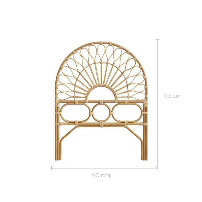 Tête de lit Bahia en rotin 90 cm
