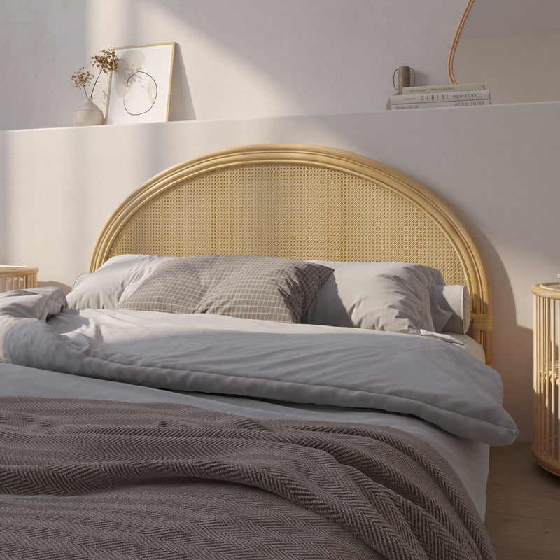 Tête de lit Néora en rotin et cannage 160 cm