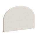 Tête de lit Eva en tissu bouclé beige 160 cm