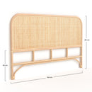 Grace Headboard - Light Brown - 140 cm