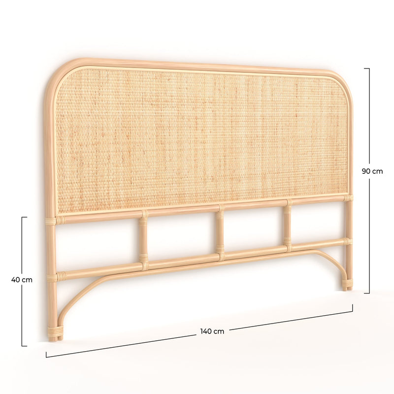 Grace Headboard - Light Brown - 140 cm