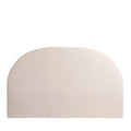 Noussa - Half-Moon Cotton and Linen Headboard - Natural