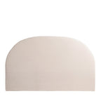 Noussa - Half-Moon Cotton and Linen Headboard - Natural