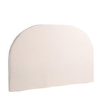 Noussa - Half-Moon Cotton and Linen Headboard - Natural