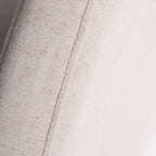 Noussa - Half-Moon Cotton and Linen Headboard - Natural