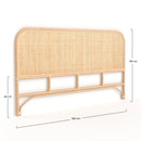 Grace Headboard - Light Brown - 160 cm