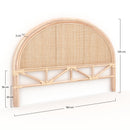 Tête de lit Madya en rotin naturel 160 cm