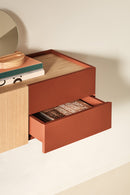 Otto - Console Murale - Carrelage & Chêne