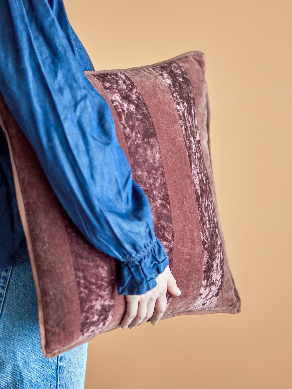 Kosar - Coussin - Marron - Coton
