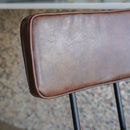 texas chaise de bar marron 66 cm lot de 2