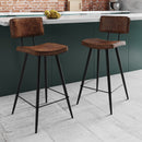 texas marron 66 cm cuir chaise de bar