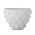 Rokiya - Set of 2 Decorative Plant Pot Covers - White - Terracotta
