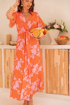 THAÏS Orange - Robe Longue