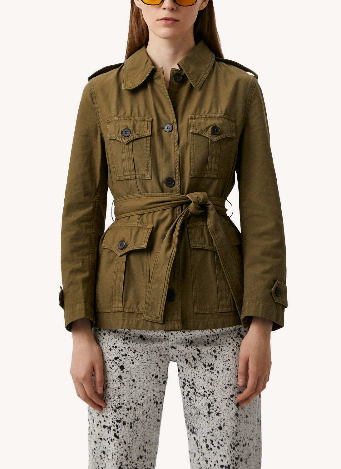 The Kooples - Cortavientos - Military Kaki - Mujer