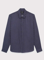 The Kooples - Polka Dot Shirt - Blue/Offwhite - Men