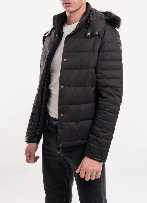 The Kooples - Doudoune À Capuche - Anthracite - Homme