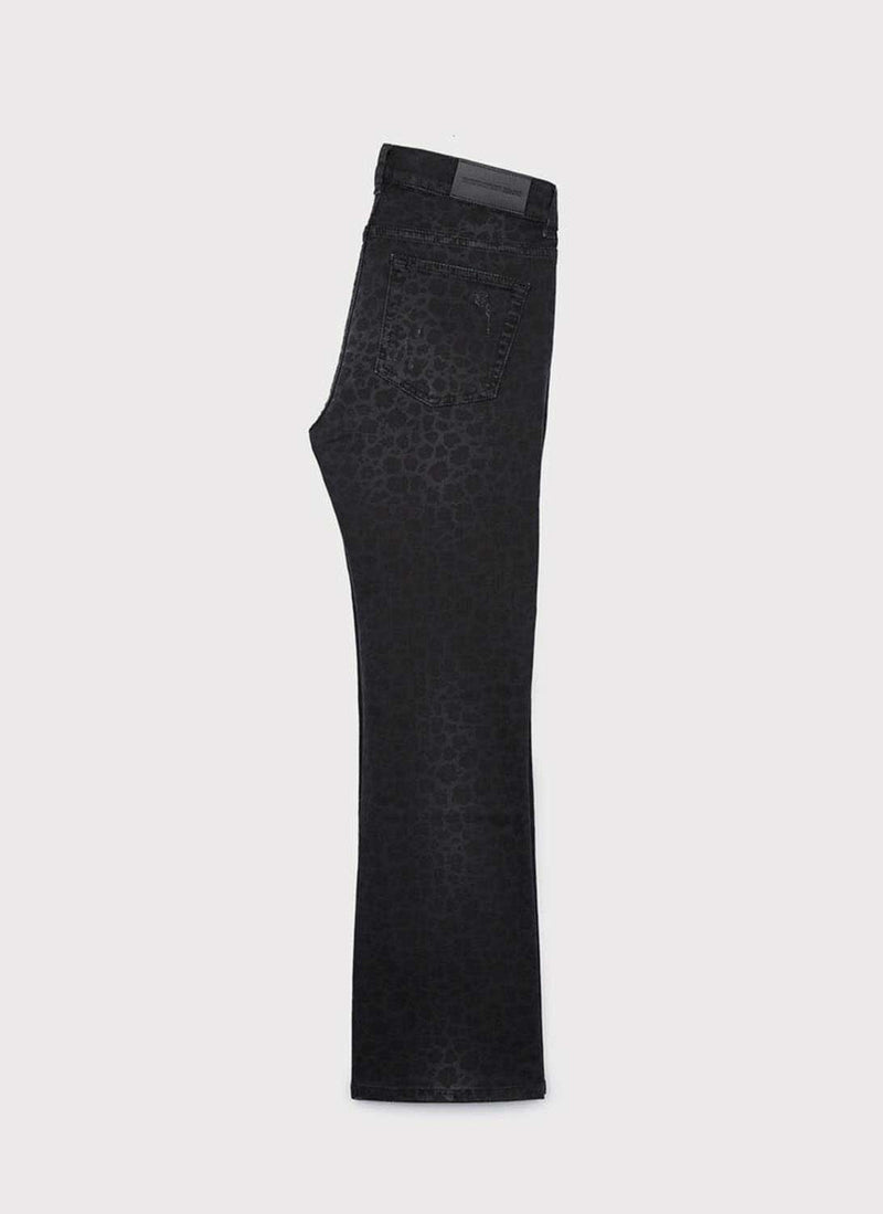 The Kooples - Vaqueros Leopardo - Negro/Leopardo - Mujer