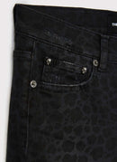 The Kooples - Vaqueros Leopardo - Negro/Leopardo - Mujer
