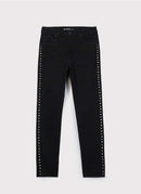 The Kooples - Jean Mily Galons Strass - Black - Femme