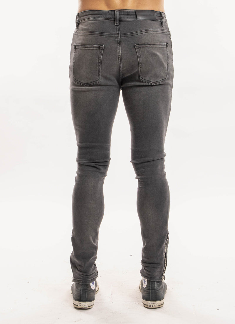 The Kooples - Jeans Skinny - Grey Washed - Homme