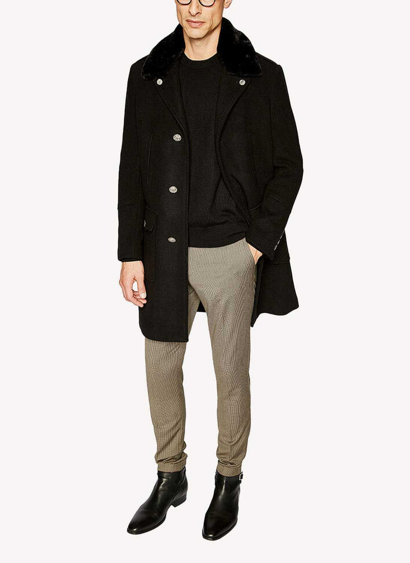 The Kooples - Manteau Droit - Black - Homme