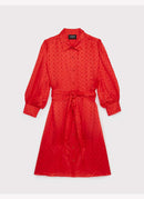 The Kooples - Robe Ceinturée - Red - Femme