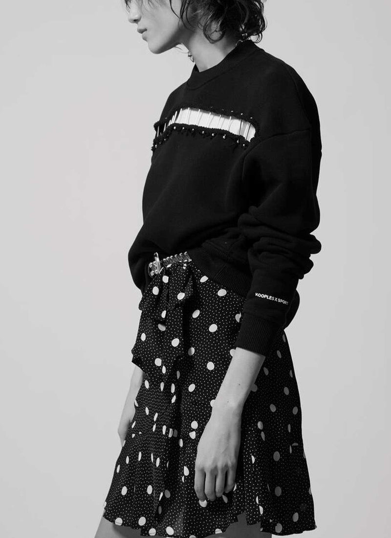 The Kooples - Sudadera Piercings - Negro - Mujer
