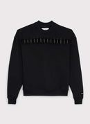 The Kooples - Sweatshirt Piercings - Black - Femme