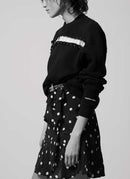 The Kooples - Sweatshirt Piercings - Black - Femme